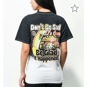 Boss Dog Don't Be Sad Blue & White Colorblock T-Shirt, Black/Multi, Medium, NWT